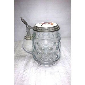 Anheuser Busch Budweiser BMF Bierseidel Beer Steins Lidded Hobnail West Germany